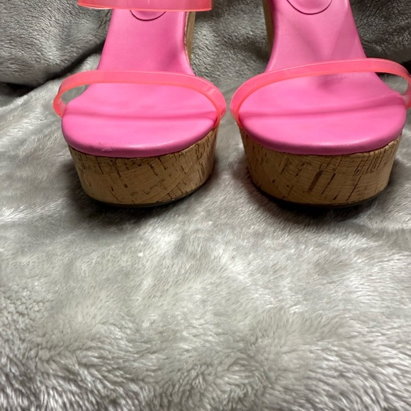 Jessica Simpson Pink Wedge Sandals - Picture 2 of 9